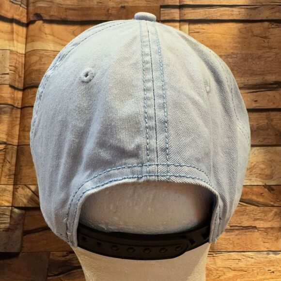 Outdoor Cap Trout Fish Logo Hat Blue Snapback Adjustable Baseball Cap Fishing - Picture 3 of 7